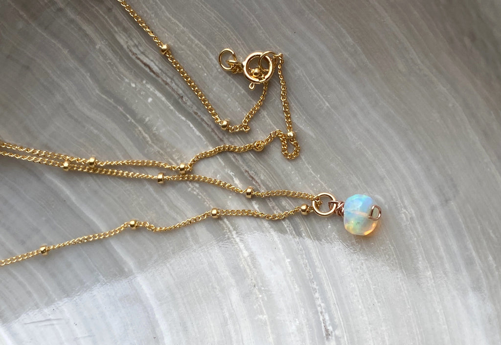Gemstone Necklaces - Gold