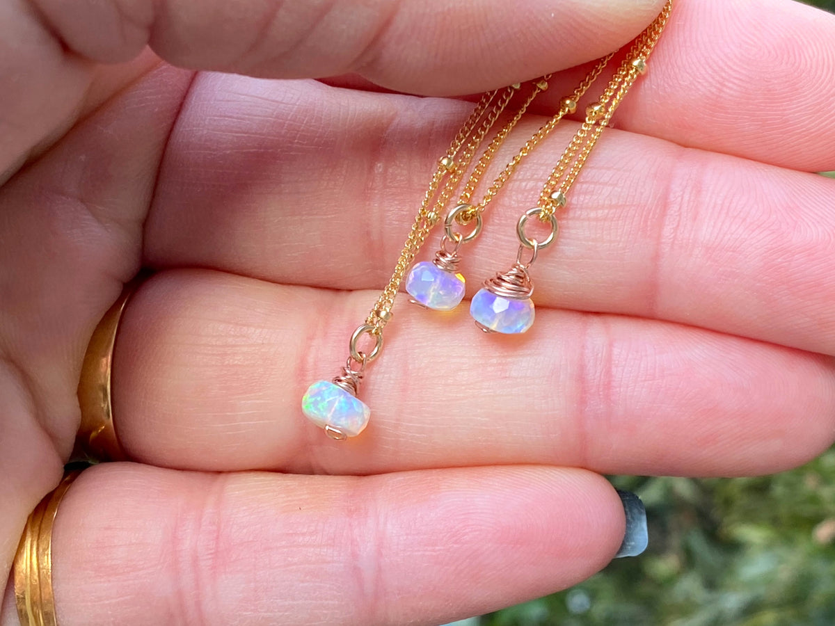 Intention Necklaces – Coconut Quartz